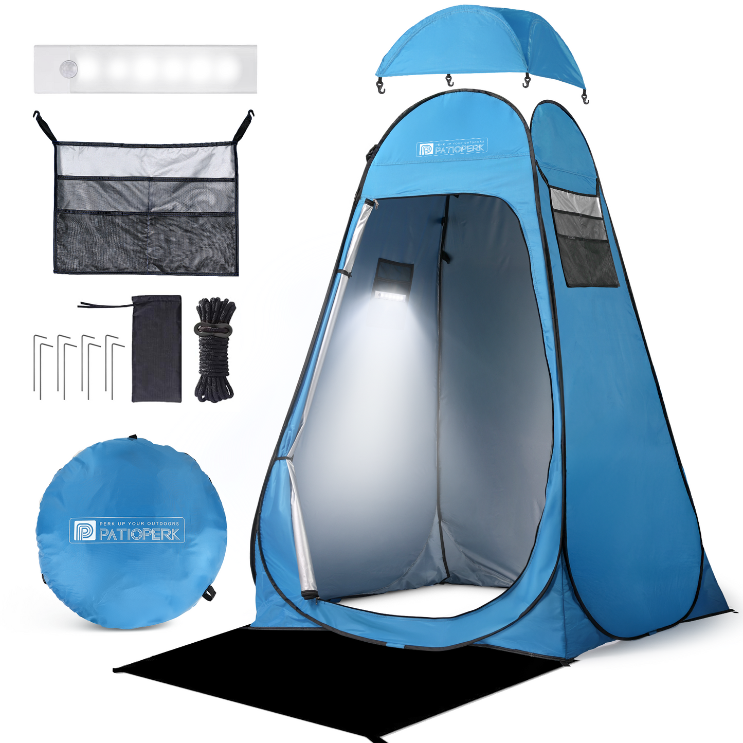 1.5m Privacy Tent & Shower Tent – UV-Resistant, Waterproof & Portable