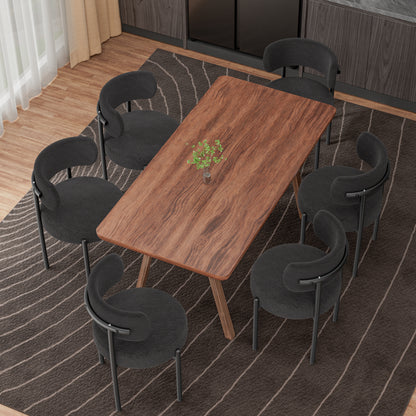 ComfortBlend Dining Chair – Thick-Cushioned Seat, Sturdy Metal Frame, Vintage Modern Style