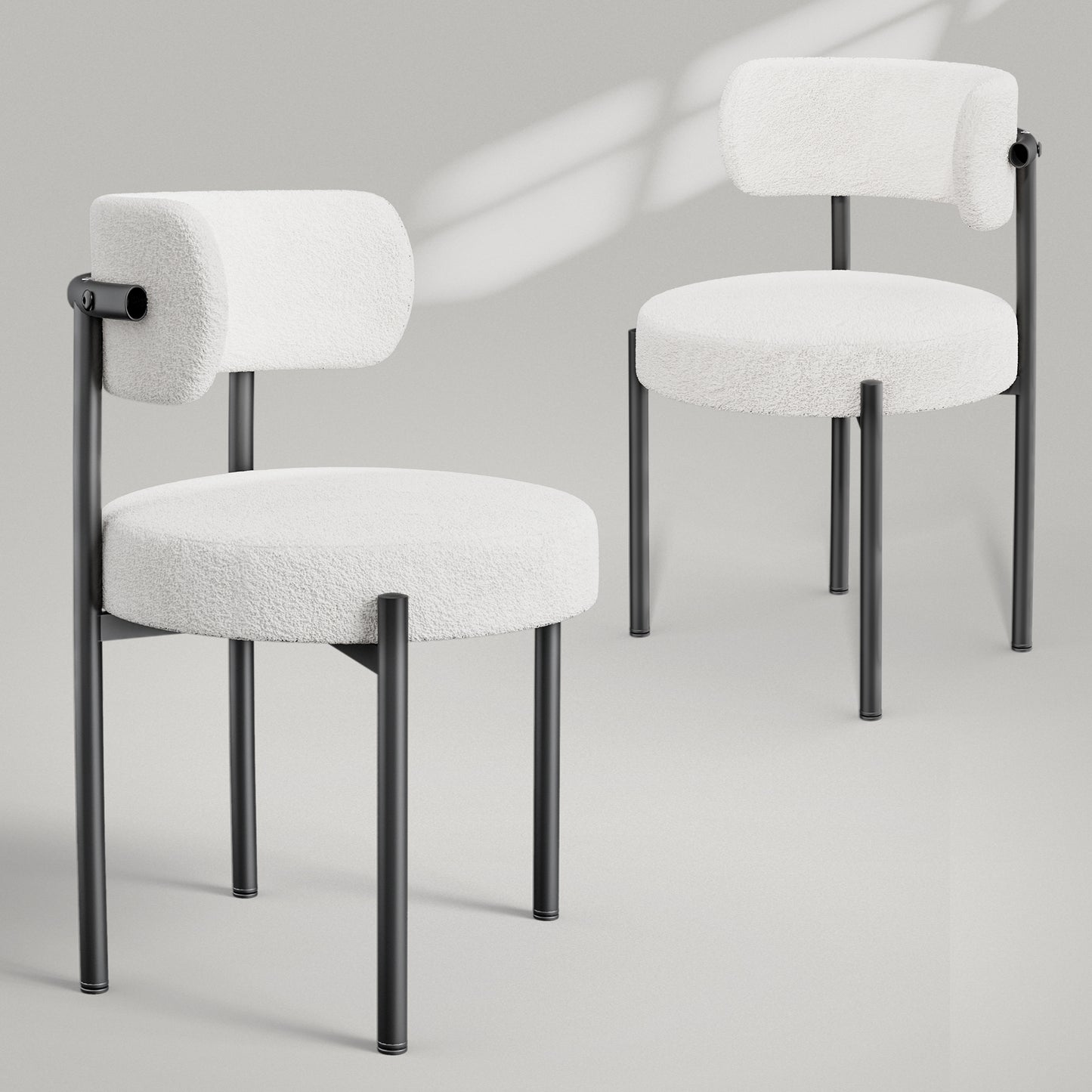 ComfortBlend Dining Chair – Thick-Cushioned Seat, Sturdy Metal Frame, Vintage Modern Style